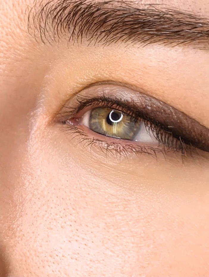 Permanent eyeliner result at Calypso Beauty, Bellevue / Kirkland