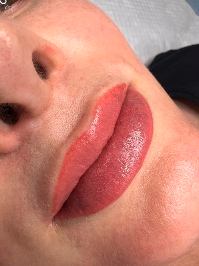 Lip blush result at Calypso Beauty, Bellevue / Kirkland