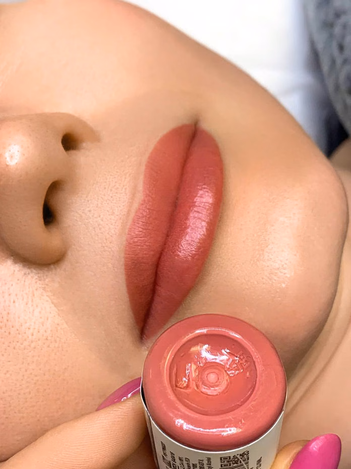 Lip blush result at Calypso Beauty, Bellevue / Kirkland