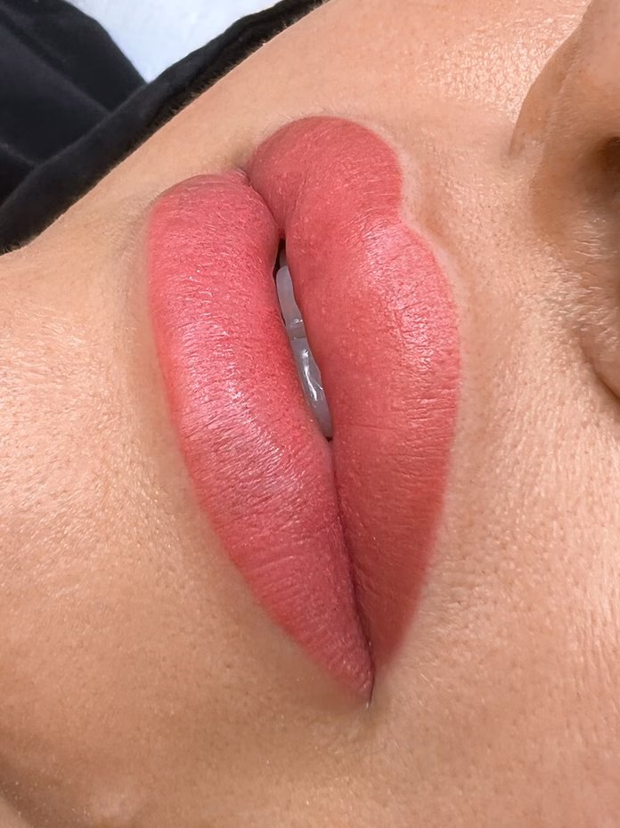 Lip blush result at Calypso Beauty, Bellevue / Kirkland