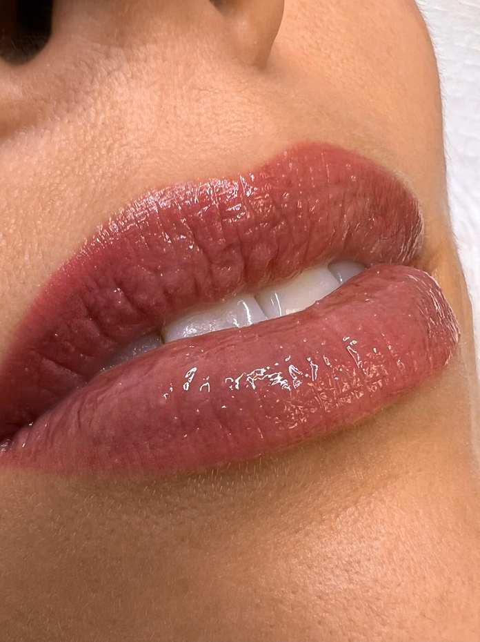 Lip blush result at Calypso Beauty, Bellevue / Kirkland