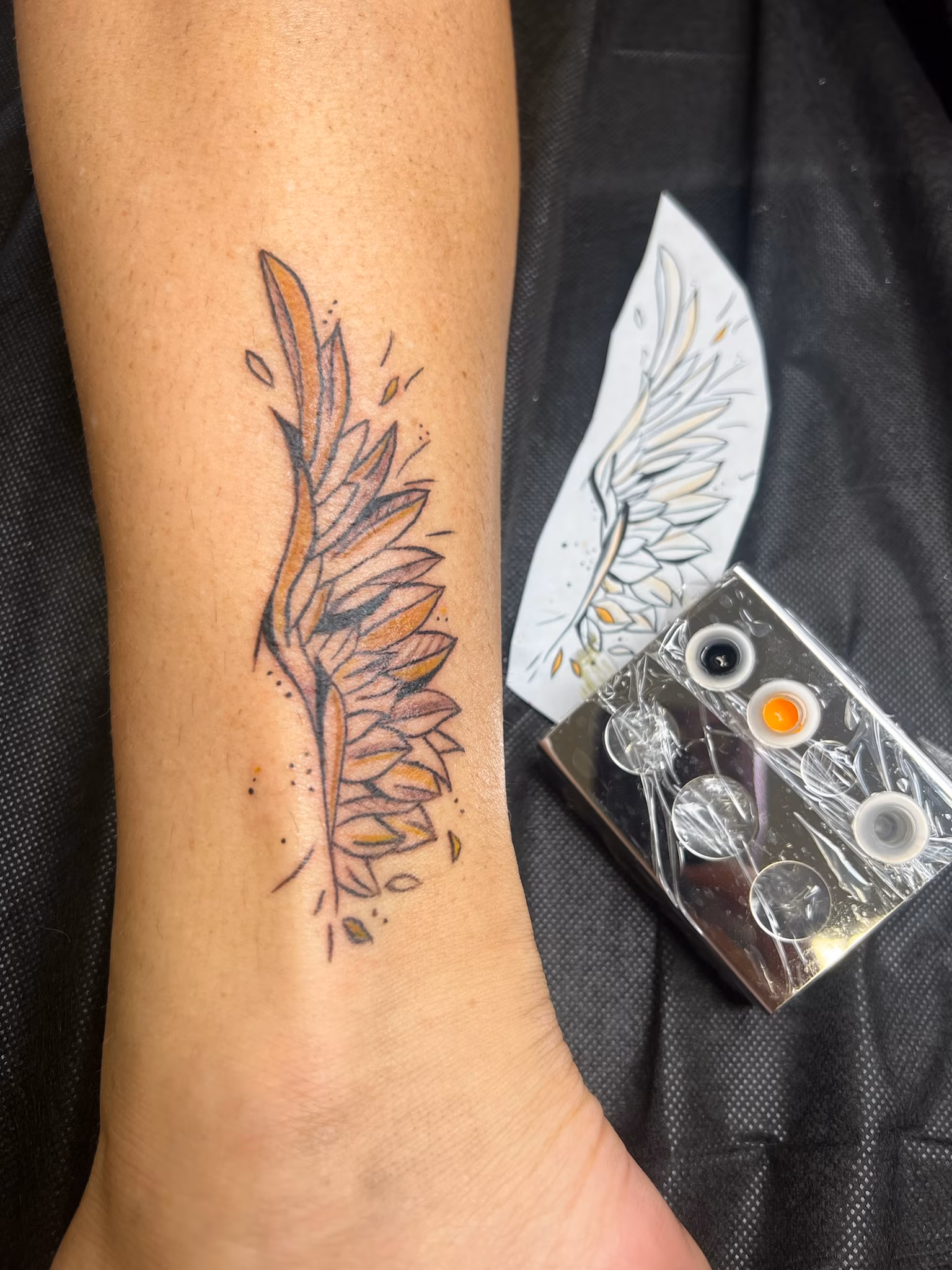 Fine-line tattoo by Daria Lamt at Calypso Beauty, Kirkland