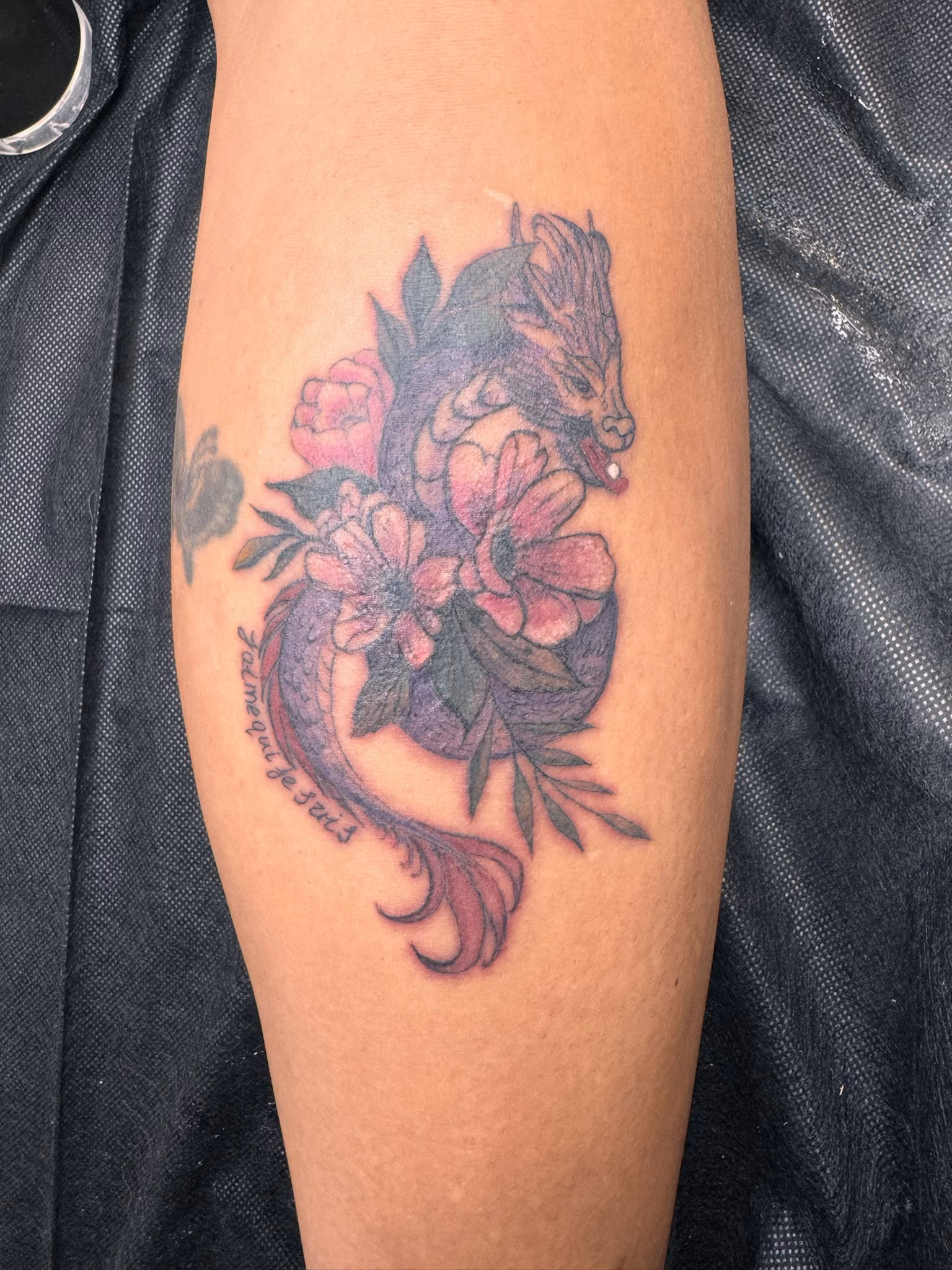 Fine-line tattoo by Daria Lamt at Calypso Beauty, Kirkland