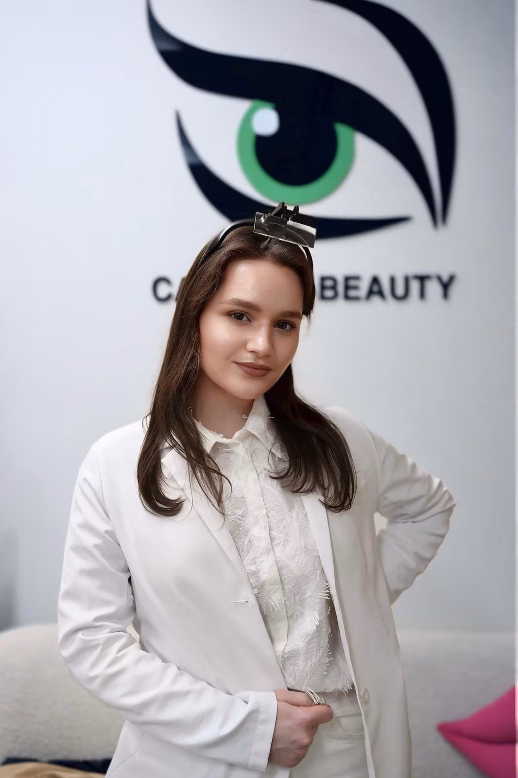 Portrait of Julia Tymkiv, certified electrologist at Calypso Beauty
